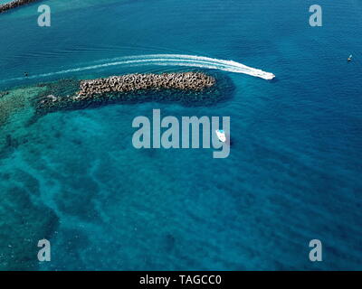 Il mare a Nassau Bahamas Giamaica Cancun Cozumel Foto Stock