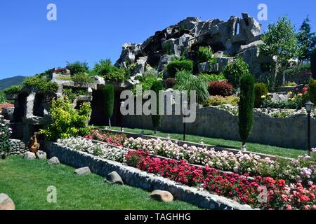 Complesso etnografico Damascena in Kazanlak. Provincia di Stara Zagora.BULGARIA Foto Stock