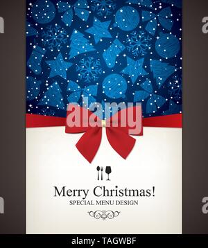 Natale e Anno Nuovo vettore della scheda Messaggi di saluto Illustrazione Vettoriale