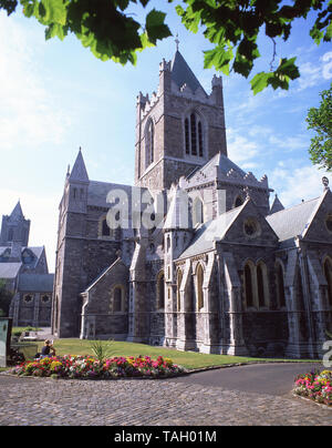 Cattedrale della Chiesa di Cristo, Christchurch Place, Dublino, Repubblica d'Irlanda Foto Stock
