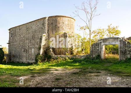 Rovine dell'Eremo di Santa Maria della Provvidenza a Noto, Sicilia - Italia. Foto Stock