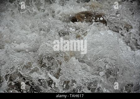 La zangolatura acqua di Haitang Bay nei pressi di Sanya Hainan Island Foto Stock