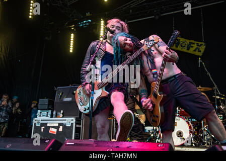 Leeds, Regno Unito. 25 maggio 2019. Nofx eseguire al 2019 Slam Dunk Festival nord sul Punk In Drublic stadio 2019-05-25 Foto Stock