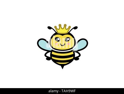 Creative Bumble Bee Logo Illustrazione Vettoriale