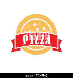 Pizza relativi icona sullo sfondo per la progettazione grafica e web. Vettore semplice segno. Concetto di Internet il simbolo per il sito web o il pulsante mobile app. Illustrazione Vettoriale