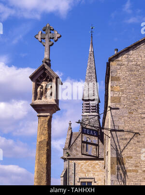 St Edwards Hall, la piazza del mercato, Stow-su-il-Wold, Gloucestershire, England, Regno Unito Foto Stock