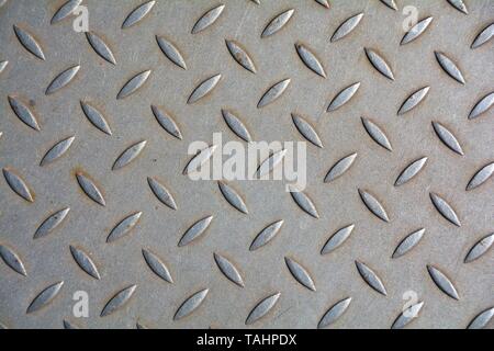 Checker piastra fatta di metallo Foto Stock