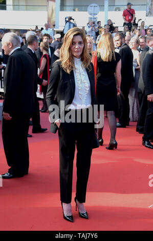 Cannes, Francia. 25 Maggio, 2019. 72a Cannes Film Festival 2019, la cerimonia di chiusura del tappeto rosso. Nella foto: Chiara Mastroianni Credit: Indipendente Agenzia fotografica/Alamy Live News Foto Stock