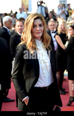 Cannes, Francia. 25 Maggio, 2019. 72a Cannes Film Festival 2019, la cerimonia di chiusura del tappeto rosso. Nella foto: Chiara Mastroianni Credit: Indipendente Agenzia fotografica/Alamy Live News Foto Stock
