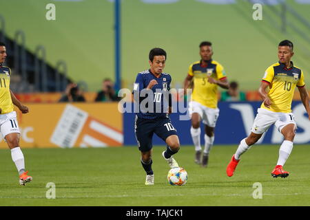 Mitsuki Saito (JPN), 23 maggio 2019 - Calcio : FIFA U-20 Coppa del Mondo in Polonia 2019 Gruppo B match tra Giappone 1-1 Ecuador a Bydgoszcz Stadium di Bydgoszcz (Polonia). (Foto di Mutsu KAWAMORI/AFLO) Foto Stock