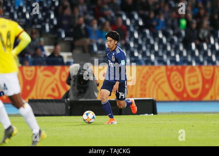 Jun Nishikawa (JPN), 23 maggio 2019 - Calcio : FIFA U-20 Coppa del Mondo in Polonia 2019 Gruppo B match tra Giappone 1-1 Ecuador a Bydgoszcz Stadium di Bydgoszcz (Polonia). (Foto di Mutsu KAWAMORI/AFLO) Foto Stock