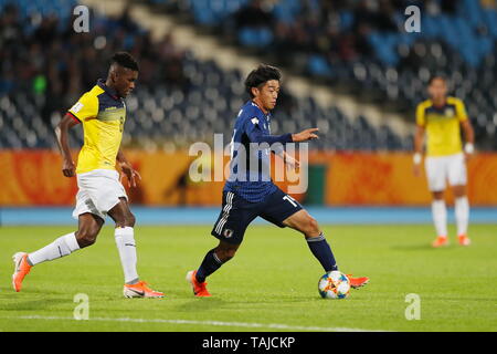 Jun Nishikawa (JPN), 23 maggio 2019 - Calcio : FIFA U-20 Coppa del Mondo in Polonia 2019 Gruppo B match tra Giappone 1-1 Ecuador a Bydgoszcz Stadium di Bydgoszcz (Polonia). (Foto di Mutsu KAWAMORI/AFLO) Foto Stock