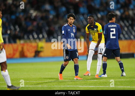 Jun Nishikawa (JPN), 23 maggio 2019 - Calcio : FIFA U-20 Coppa del Mondo in Polonia 2019 Gruppo B match tra Giappone 1-1 Ecuador a Bydgoszcz Stadium di Bydgoszcz (Polonia). (Foto di Mutsu KAWAMORI/AFLO) Foto Stock