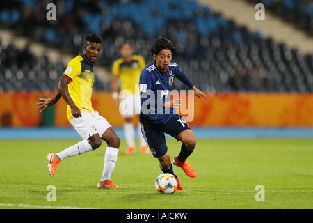 Jun Nishikawa (JPN), 23 maggio 2019 - Calcio : FIFA U-20 Coppa del Mondo in Polonia 2019 Gruppo B match tra Giappone 1-1 Ecuador a Bydgoszcz Stadium di Bydgoszcz (Polonia). (Foto di Mutsu KAWAMORI/AFLO) Foto Stock