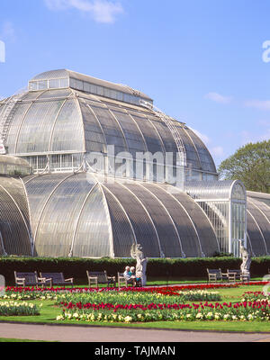 The Palm House, Royal Botanical Gardens, Kew, London Borough of Richmond Upon Thames, Greater London, England, Regno Unito Foto Stock