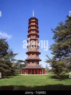 Pagoda Cinese, Giardini Botanici reali, Kew, London Borough of Richmond upon Thames, Greater London, England, Regno Unito Foto Stock