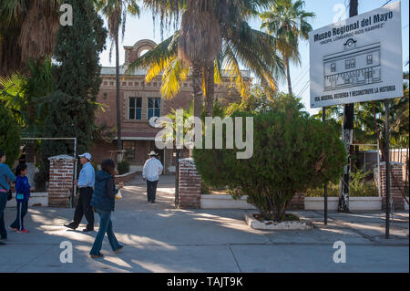 Navoja, Sinaloa. Messico, Museo Regionale del Majo. Foto Stock