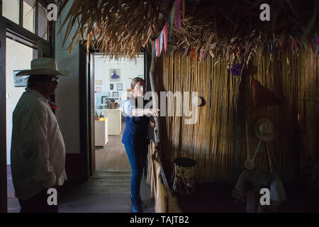 Navoja, Sinaloa. Messico: Bernardo Esquer, Museo Regionale del Majo. Foto Stock