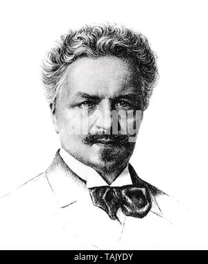 AUGUST Strindberg (1849-1912) drammaturgo svedese e romanziere Foto Stock