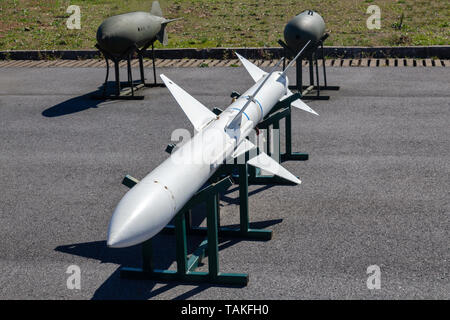 Fighter Aircraft missile bomba a razzo Foto Stock