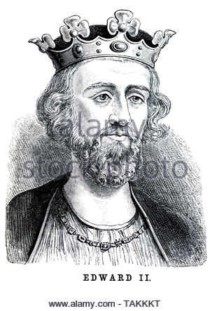 Edward II, 1284 - 1327, sono stato re d'Inghilterra dal 1307 fino al 1327 Foto Stock