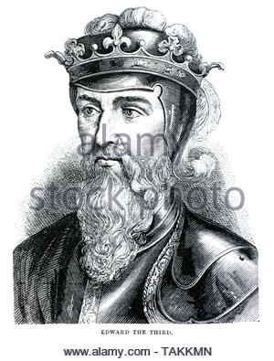 Edward III, 1312 - 1377, sono stato re d'Inghilterra dal 1327 fino alla sua morte Foto Stock