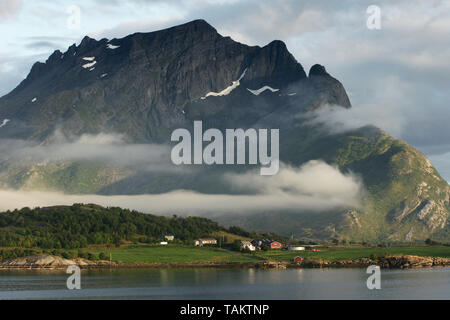 Vista dal traghetto da jektvik a kilboghavn Foto Stock