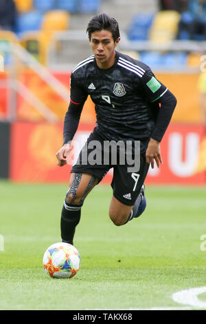 Gdynia Stadium, Gdynia, Polonia - 26 Maggio 2019: Jose Macias dal Messico visto in azione durante la FIFA U-20 World Cup match tra il Messico e il Giappone (GRUPPO B) a Gdynia. (Punteggio finale; Messico 0:3 Giappone) Foto Stock