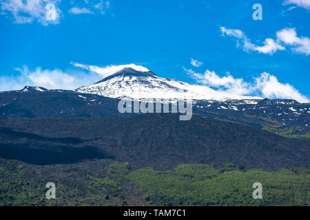 Il monte Etna, Sicilia Isola, Italia Foto Stock