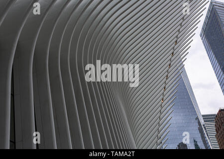 World Trace Center Oculus design esterno - New York City, NY Foto Stock