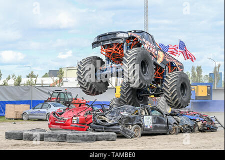 Aranis Klaas monster truck show di Norrkoping, Svezia il 26 maggio 2019 Foto Stock