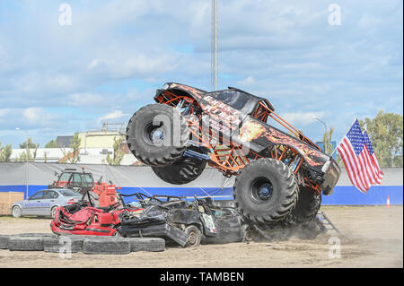 Aranis Klaas monster truck show di Norrkoping, Svezia il 26 maggio 2019 Foto Stock