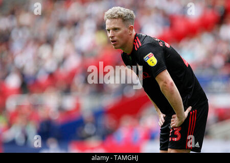 Grant Leadbitter di Sunderland visto durante il cielo EFL scommettere League Play-Off 1 partita finale tra il Charlton Athletic e Sunderland allo Stadio di Wembley a Londra, Inghilterra il 26 maggio 2019. Foto di Carlton Myrie. Solo uso editoriale, è richiesta una licenza per uso commerciale. Nessun uso in scommesse, giochi o un singolo giocatore/club/league pubblicazioni. Foto Stock