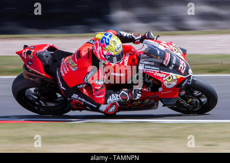 Castle Donington, Leicestershire, Regno Unito. 25 Maggio, 2019. Bennetts British Superbike; Josh Brookes in sella al suo essere più saggio di credito Ducati: Azione Plus sport/Alamy Live News Foto Stock