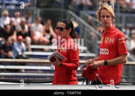 Monte Carlo, Monaco. 25 Maggio, 2019. F1 Grand Prix di Monte Carlo, giornata di qualificazione; Brendon Hartley Credito: Azione Sport Plus/Alamy Live News Foto Stock