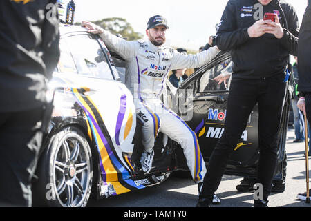 Winton, Victoria, Australia. 26 Maggio, 2019. La Vergine Australia Supercars Championship; Scott Pye è visibile sulla griglia davanti a la Winton SuperSprint Credito: Azione Sport Plus/Alamy Live News Foto Stock