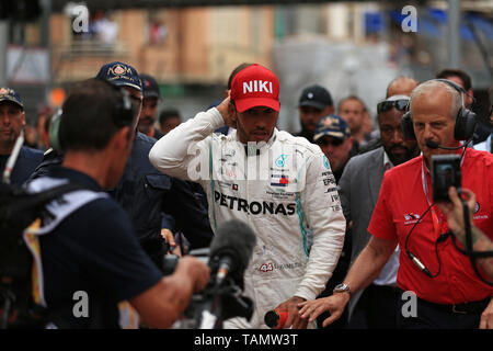 Monte Carlo, Monaco. 26 Maggio, 2019. F1 Grand Prix di Monte Carlo, il giorno della gara; Mercedes AMG Petronas Motorsport, Lewis Hamilton vince a Monaco Credito: Azione Sport Plus/Alamy Live News Foto Stock