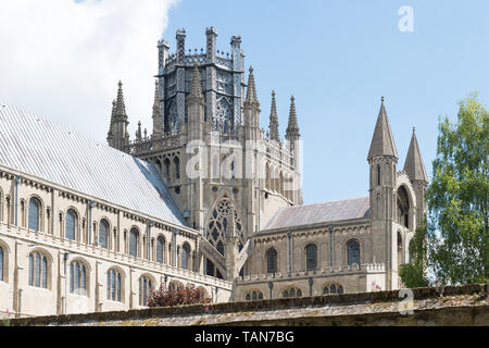 Cattedrale di Ely ottagono o Torre Lanterna, Cambridgeshire, England, Regno Unito Foto Stock