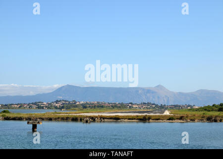 Aeroporto sull'isola di Corfu Grecia Foto Stock