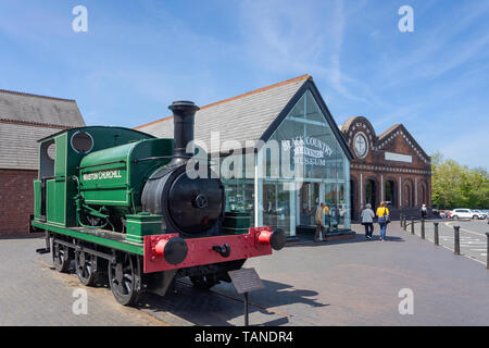 Ingresso al museo di Black Country Living, su Dudley, West Midlands, England, Regno Unito Foto Stock