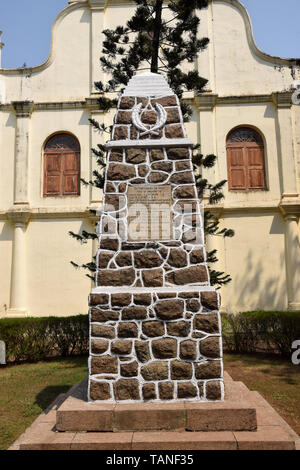 San Francesco Chiesa CSI, luogo di riposo di esploratore portoghese Vasco de Gama, cochin, India Kerala - memoriale di guerra Foto Stock