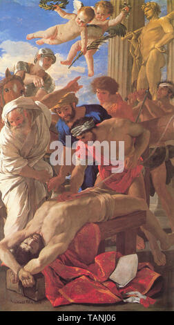 Nicolas Poussin - martirio st erasmus 1628 Foto Stock