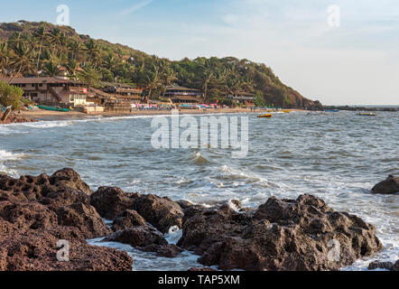 Anjuna Beach, a Nord Goa, India Foto Stock