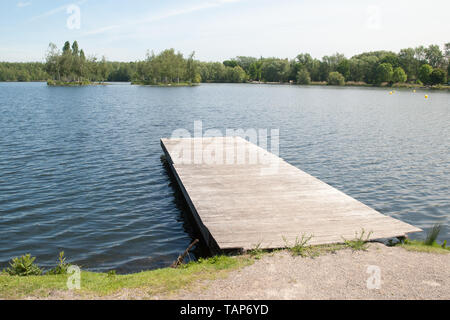 Parc park Rieulay Francia settentrionale Etang des Argales Foto Stock