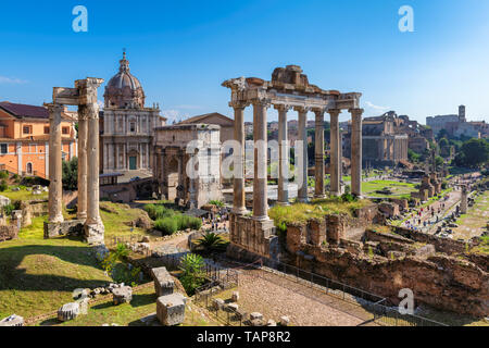 Foro Romano a Roma, Italia Foto Stock