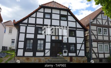 Casa in città vecchia Barsinghausen Bassa Sassonia Germania Foto Stock