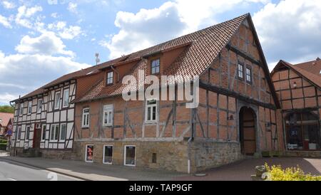 Casa in città vecchia Barsinghausen Bassa Sassonia Germania Foto Stock