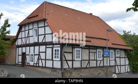 Casa in città vecchia Barsinghausen Bassa Sassonia Germania Foto Stock