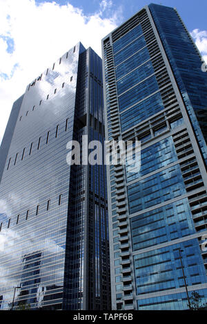 340 E Randolph condos, Blue Cross Blue Shield edificio in Lakeshore East lo sviluppo in tutta da Maggie Daley Oak nel Loop, Chicago, Illinois Foto Stock