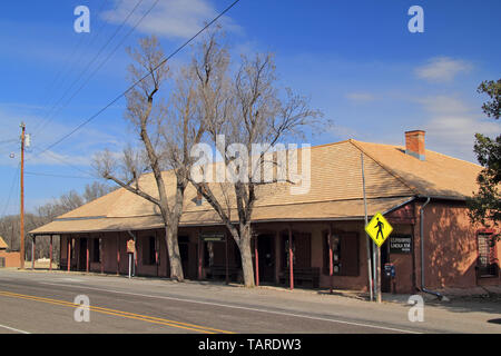 Questo vecchio Post Office è alloggiata in una struttura storica della città di Lincoln, Nuovo Messico Foto Stock
